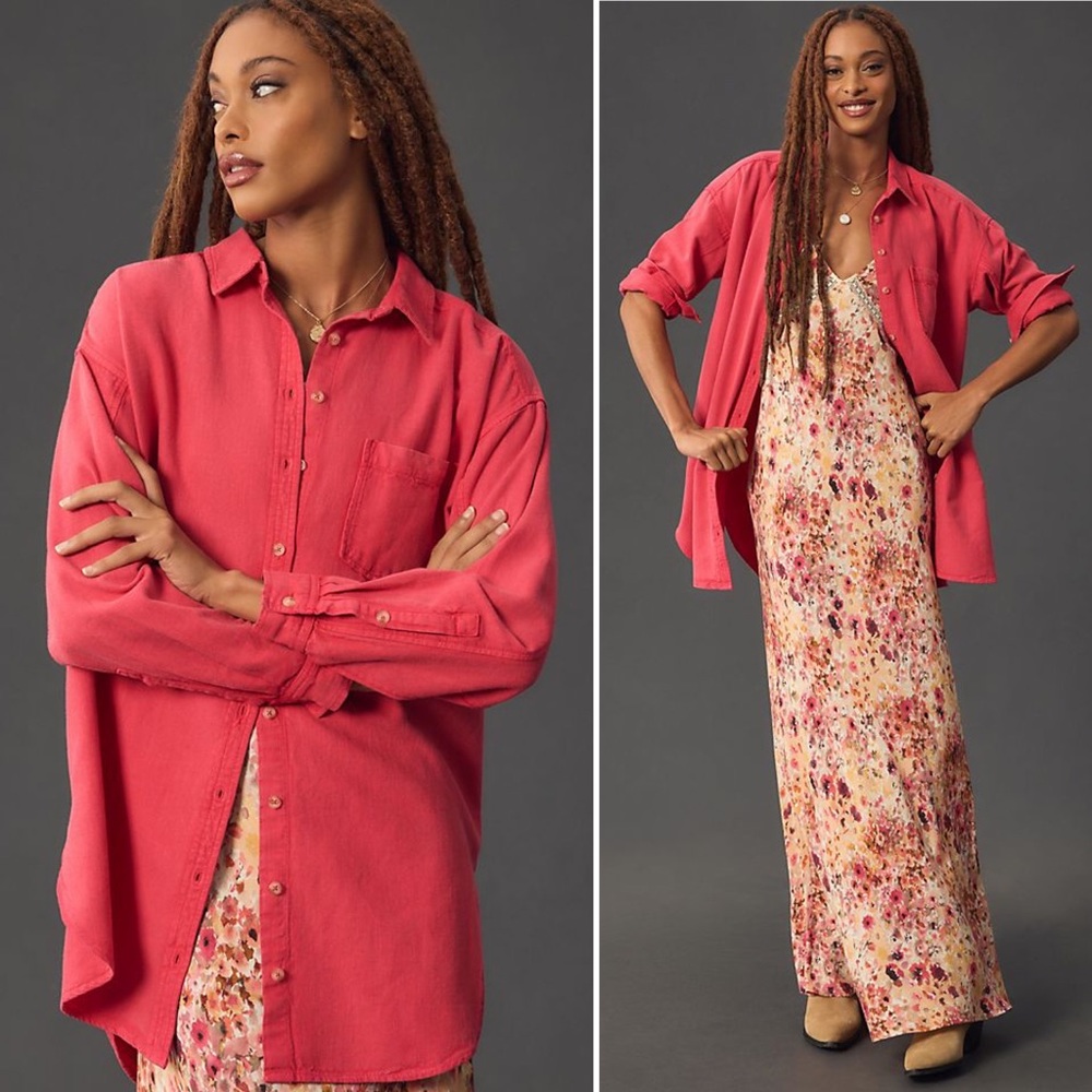 NWT! Pilcro Oversized Oxford Buttondown Shirt. Sz Large.